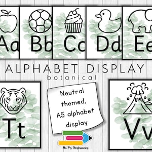 Blumen Alphabet Display