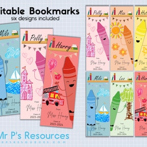 Crayon Bookmark 2024