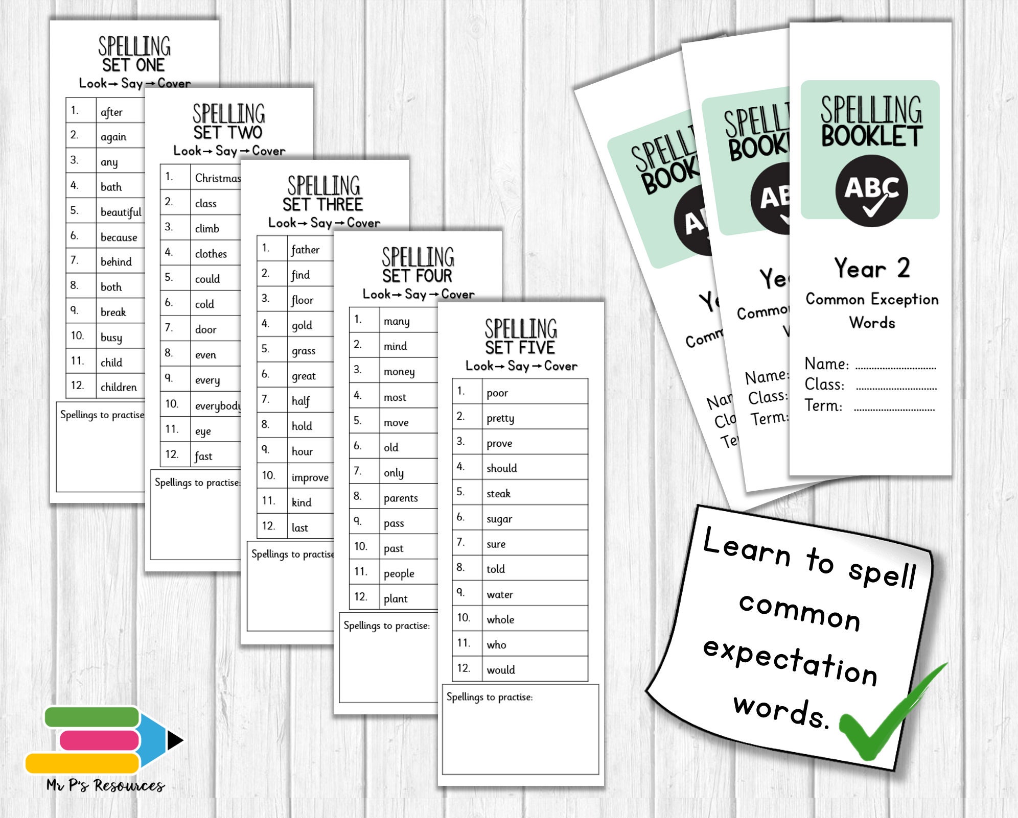 Year 2 Spelling Booklet - Etsy