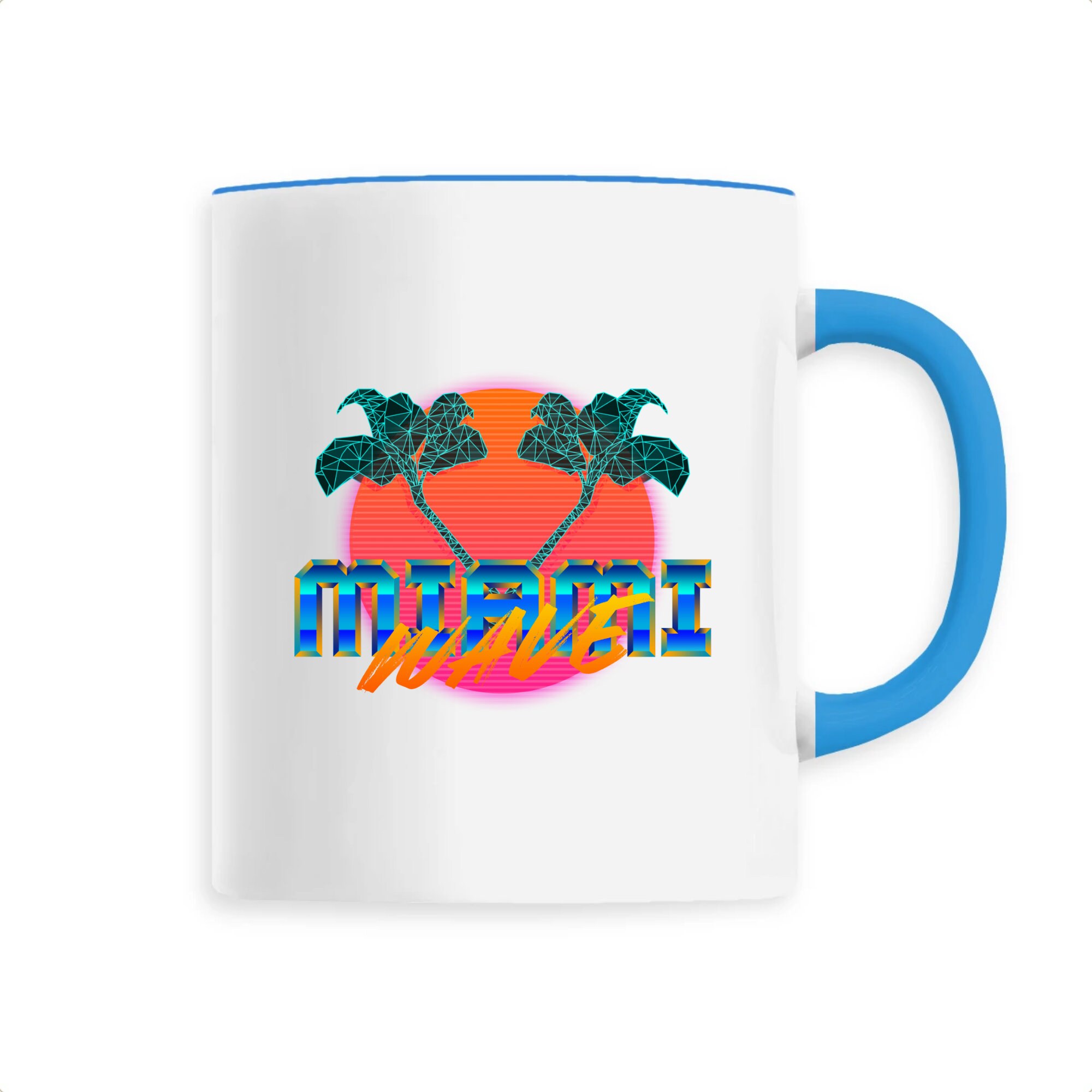 Mug Céramique Miami, Mug Tropical Sunset, Mug Palm, Floride, Beach, Plage, Mug Summer, Holiday, Sole