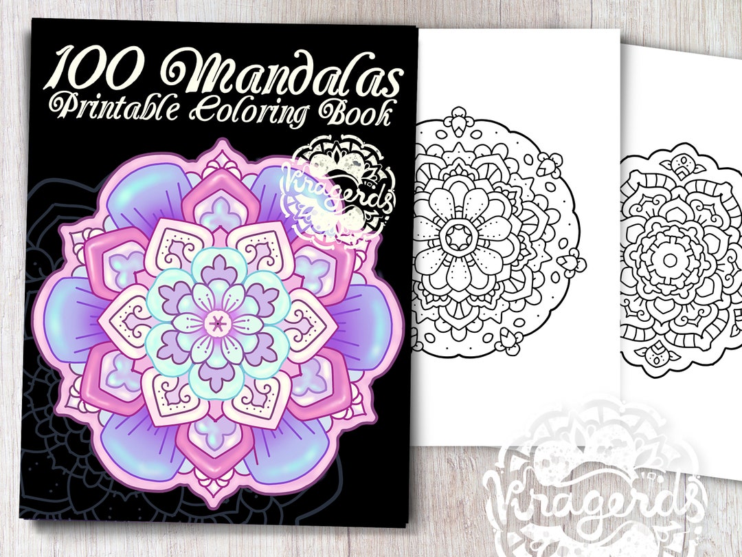 100 Mandalas Coloring Book | PDF | Printable Coloring Pages | Simple