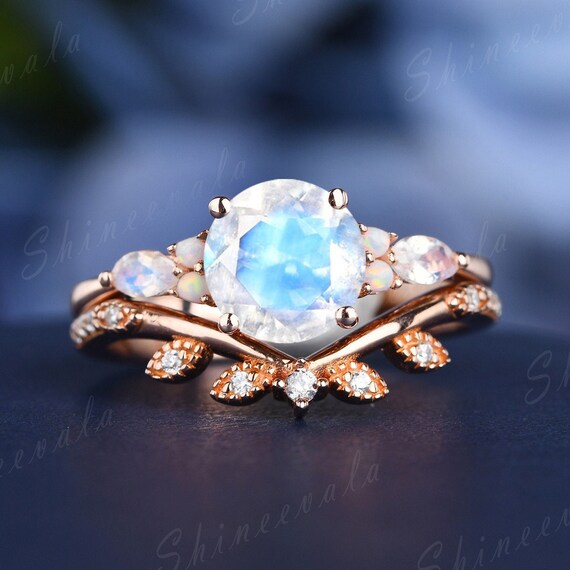 Custom moonstone rings deals