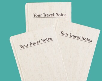 Set of Three Prompted Travel Journals - Package Deal - Guided Questions