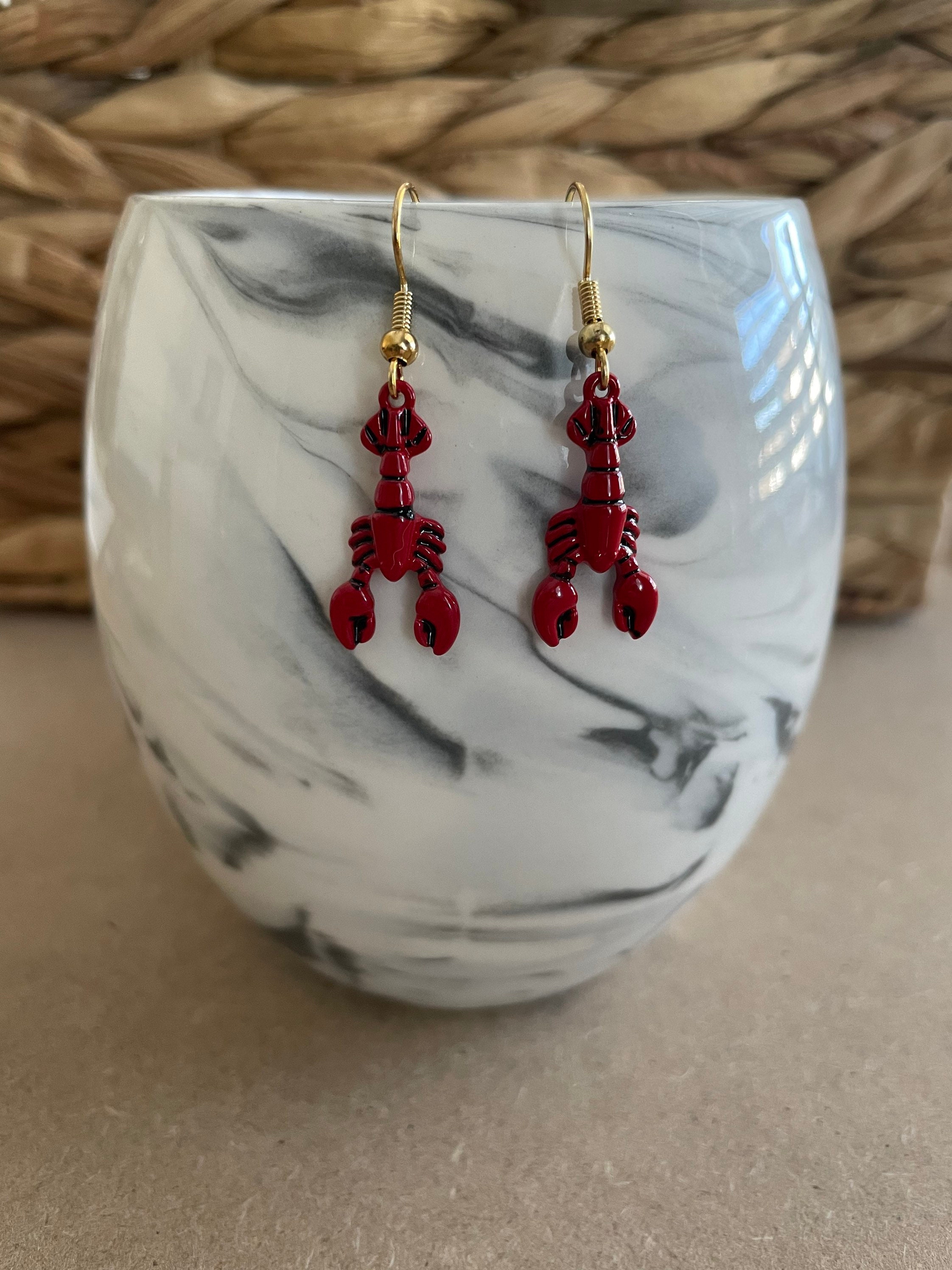 Red Lobster Earrings Shes Your Lobster Friends Inspired Earrings
