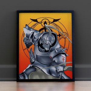 Armored Alchemist | Anime Art Print | Anime Wall Decor