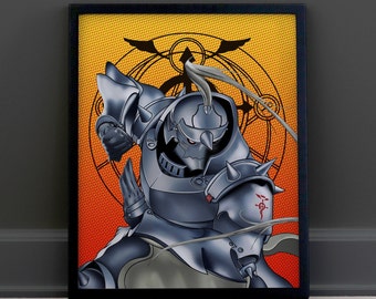 Alchimista corazzato / Anime Art Print / Anime Wall Decor