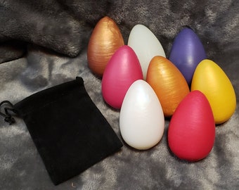 Kegel egg 2 1/2" x 1 5/8" platinum silicone