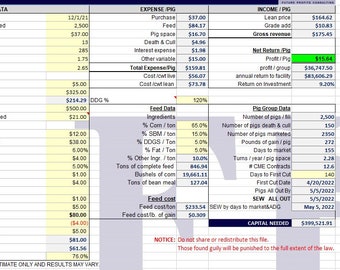 Hog Margin Calculator