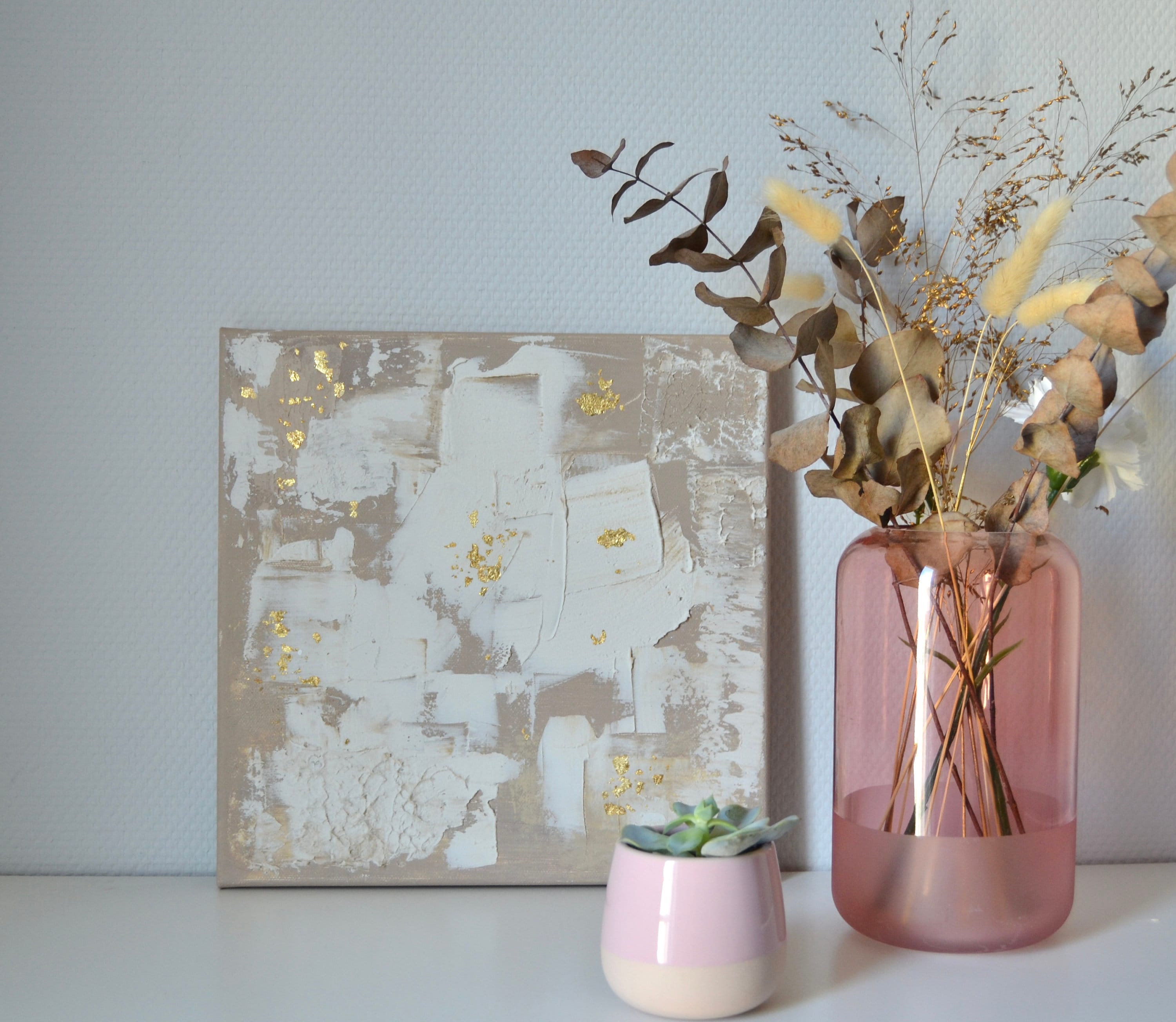 Peinture Acrylique Abstraite sur Toile 30x30