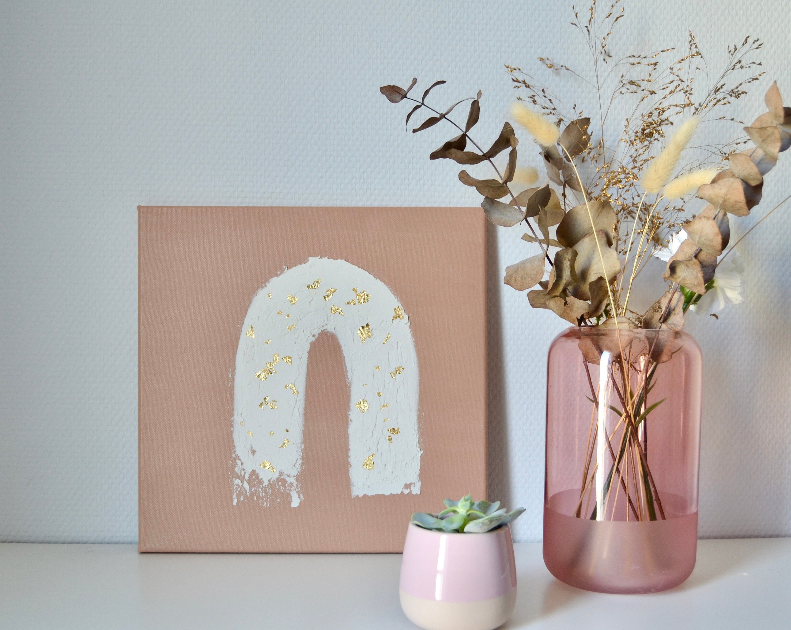 Peinture Acrylique Minimaliste sur Toile 30x30