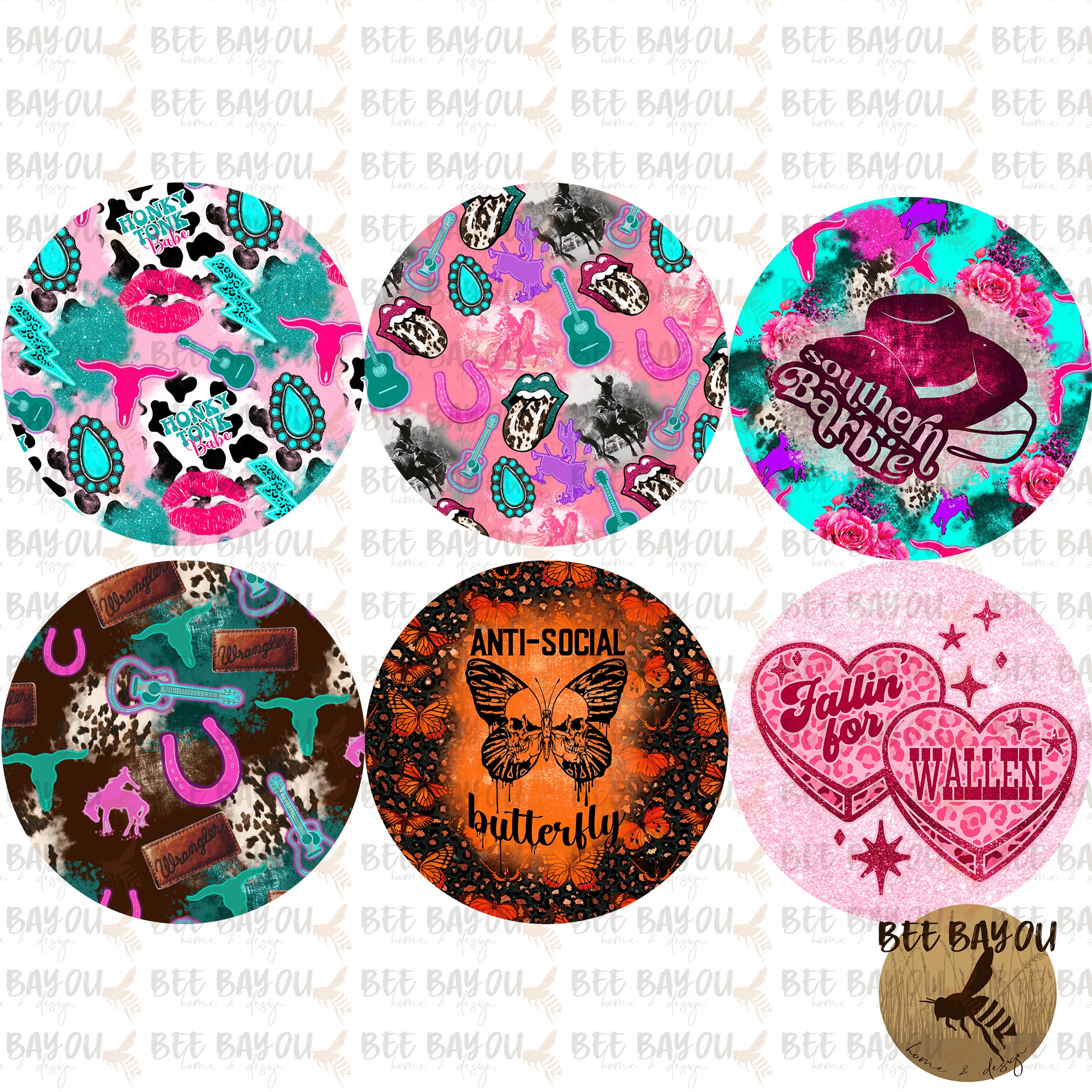 Freshie Cardstock Cutouts Rounds 3 inch for Freshies Random Mix 32 pk For  Scented Aroma Beads Bake with Mold for Car Freshie Designs, Western, Cow,  Drip, Beer available Smiley, Mama, Bull Skull 
