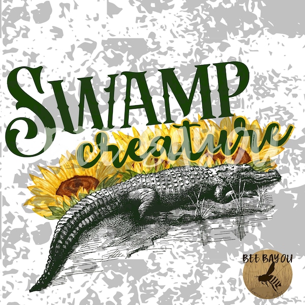 Swamp Creature Digital Download PNG Only