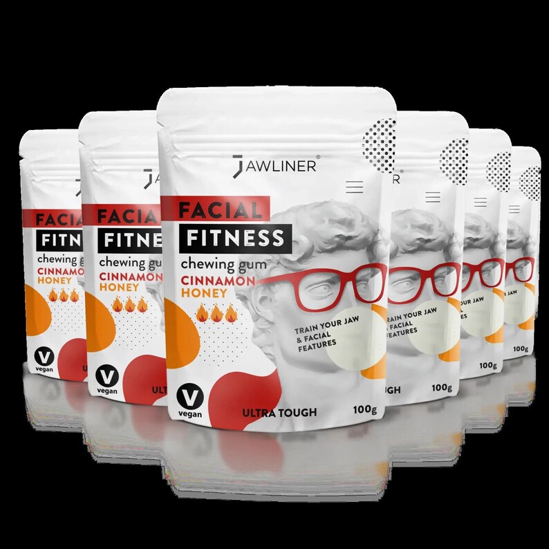 Jawline Exercise Jaw Exercise Fitness Chewing Gum new Flavor Etsy