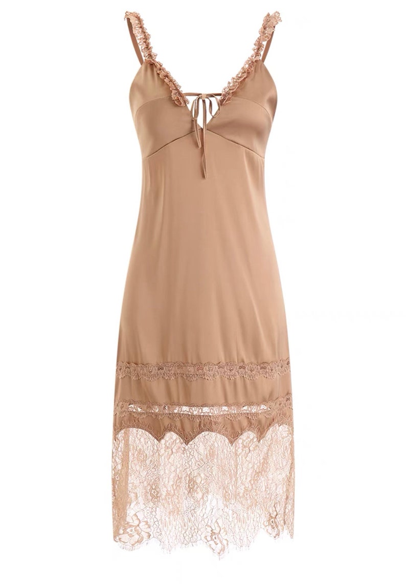 Queen Satin Long Nightgown Sexy Lingerie Satin Lingerie Etsy