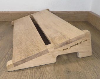 Individuell anpassbares Pedalboard aus massiver Eiche – Handgefertigtes Gitarren-/Bass-Pedalboard aus Holz – Handgefertigtes Effektgerät aus Frankreich