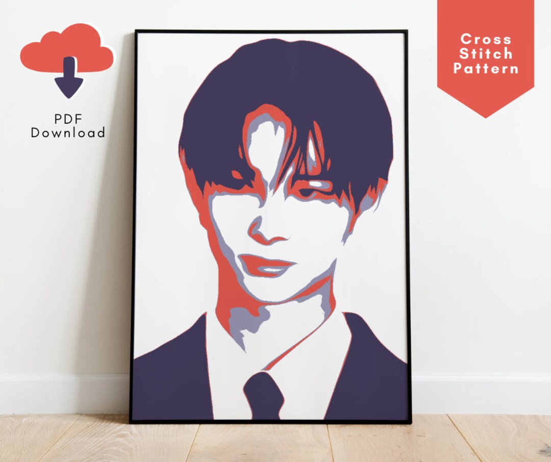 Enhypen Niki Cross Stitch Pattern Kpop Inspired Cross Stitch Design