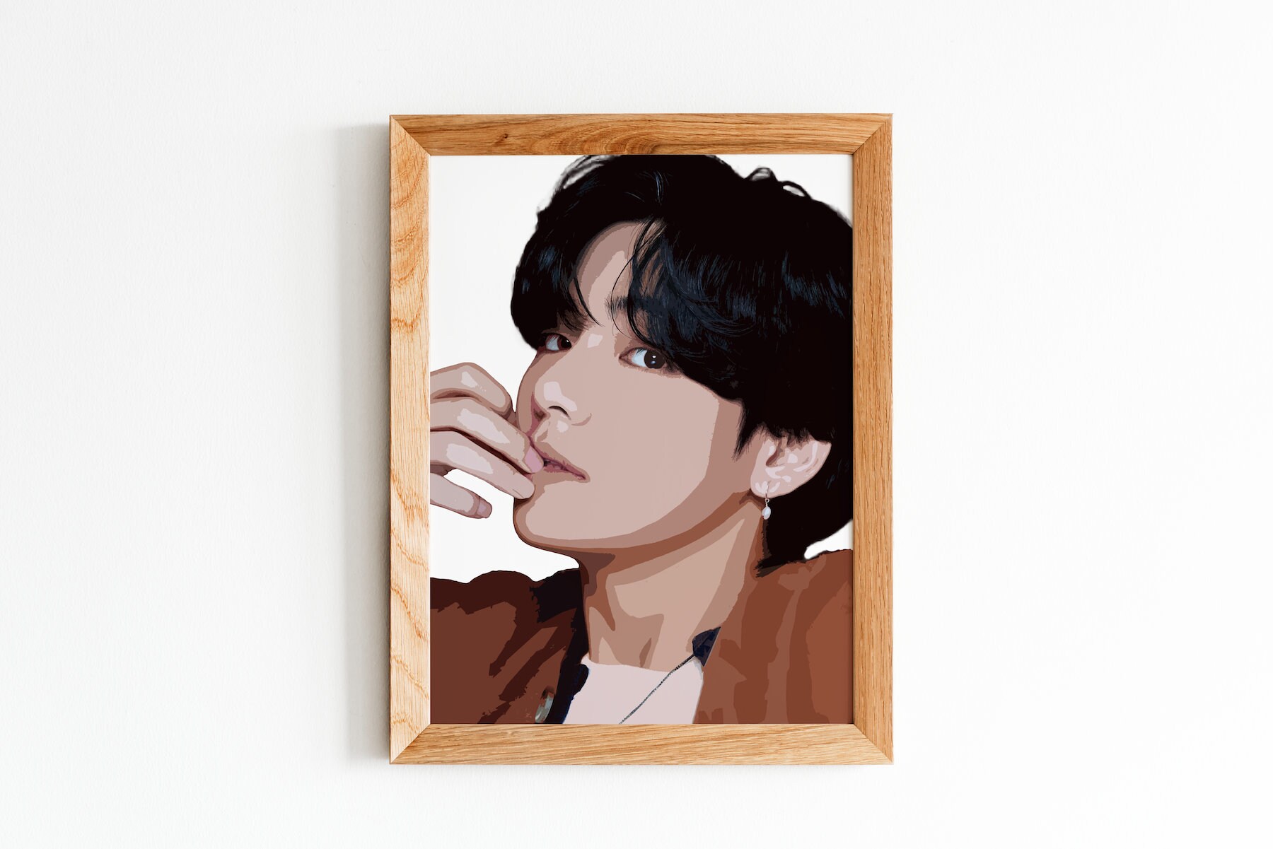 BTS V Kim Taehyung Cross Stitch Pattern, BTS Army Gift Ideas, BTS Cross ...