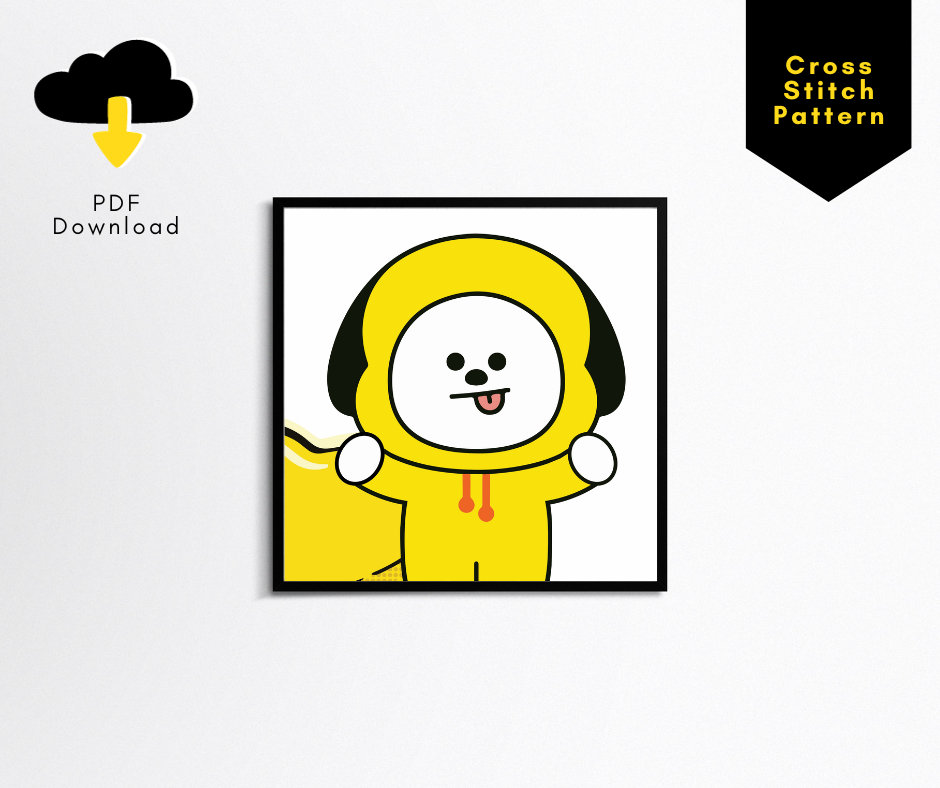 BT21 Chimmy Cross Stitch Pattern BT21 Pdf Pattern BTS Merch Chimmy