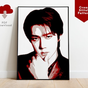 Kpop EXO Sehun Stitch Pattern, EXO Oh Sehun pdf Pattern, Kpop Exo Merch, Exo Kpop gift, Exo Sehun Gift, Exo Gift