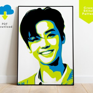 NCT Dream Jaemin Cross Stitch Pattern - Kpop Inspired Cross Stitch Design - Kpop NCT Dream Merch - Kpop Cross Stitch Pattern Jaemin