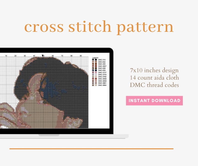 BTS V Kim Taehyung Cross Stitch Pattern, BTS Army Gift Ideas, BTS Cross ...