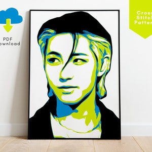 NCT Dream Renjun Cross Stitch Pattern - Kpop Inspired Cross Stitch Design - Kpop NCT Dream Merch - Kpop Cross Stitch Pattern Renjun