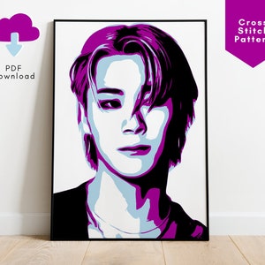 Astro Moonbin Stitch Pattern, Astro Moonbin pdf Pattern, Kpop Astro Merch, Astro Merch, Astro Moonbin Gift, Moonbin Gift