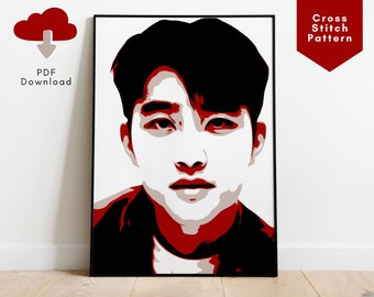 Kpop EXO Do Kyungsoo Stichmuster, EXO Do Kyungsoo pdf Muster, Kpop Exo Merch, Exo Kpop Geschenk, Exo Do Kyungsoo Geschenk, Exo Geschenk