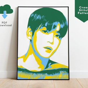 TxT Soobin Stitch Pattern, TxT Soobin pdf Pattern, Kpop TxT Merch, TxT Merch, TxT Soobin Gift, Soobin Gift