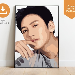 Ji Chang Wook Cross Stitch Pattern, Korean Oppa Art, Korean Drama Gift, Kdrama Fan Merch
