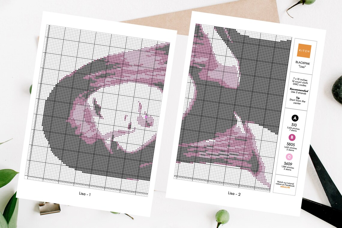 Blackpink Lisa Cross Stitch Pattern Blackpink Pdf Pattern - Etsy
