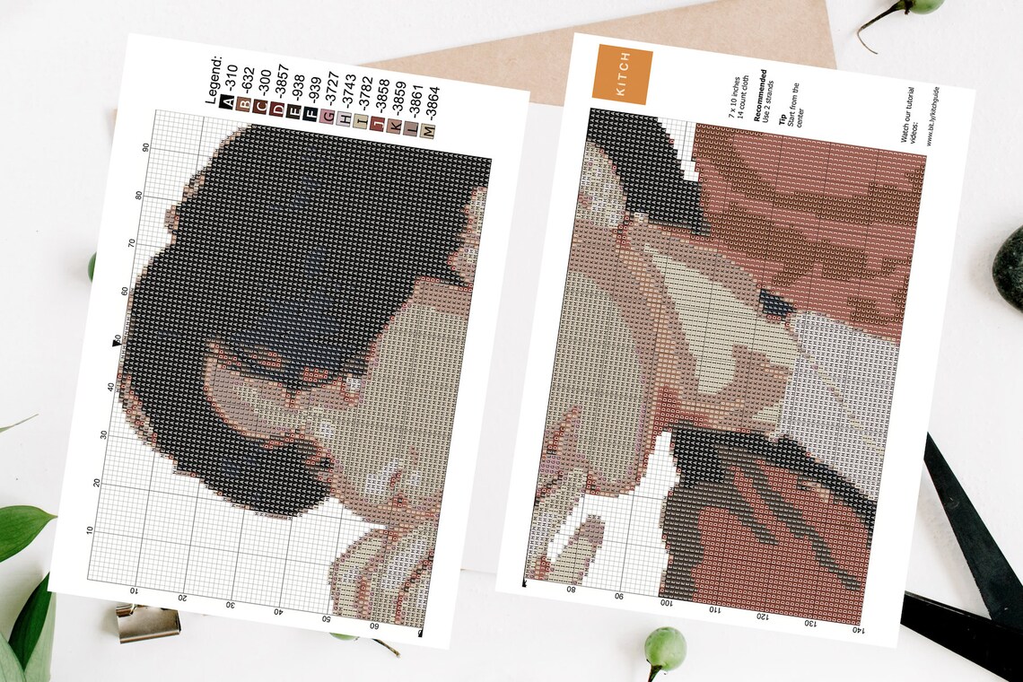BTS V Kim Taehyung Cross Stitch Pattern, BTS Army Gift Ideas, BTS Cross ...
