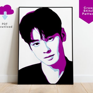 Cha Eunwoo Stitch Pattern, Astro Cha Eun Woo pdf Pattern, Kpop Astro Merch, Astro Merch, Astro Cha Eunwoo Gift, Cha Eun Woo Gift
