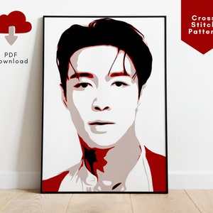 Kpop EXO Lay Stitch Pattern, EXO Lay pdf Pattern, Kpop Exo Merch, Exo Kpop gift, Exo Lay Gift, Exo Gift