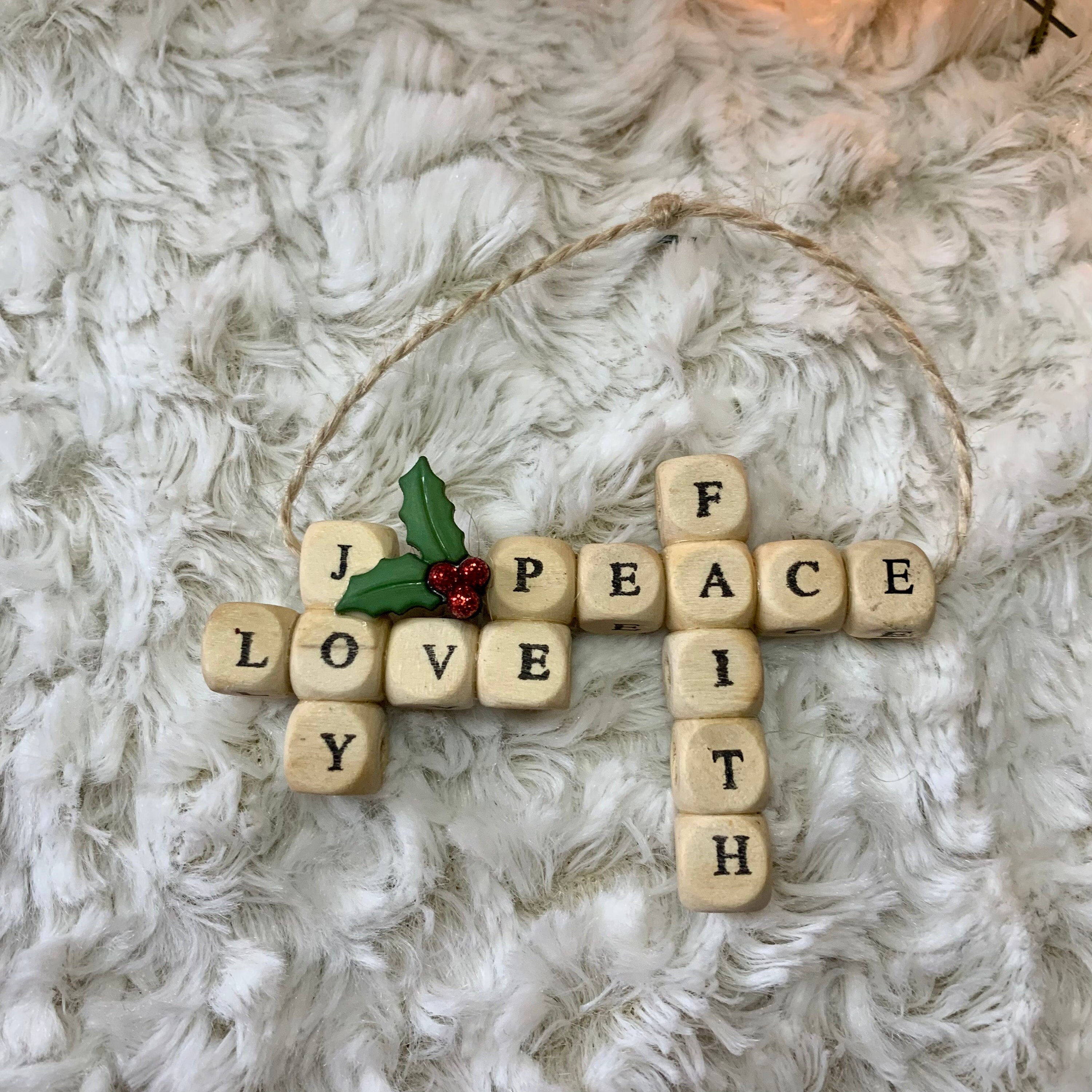 Crossword Puzzle Ornament Custom Crossword Ornament Handmade Etsy