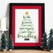 Printable Personalized Christmas Tree Names Art Print Custom Family ...