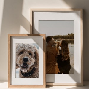 Framed Photo Print: Custom Portrait & Landscape, White Mount