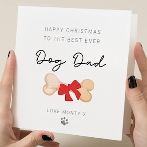 Joyeux Noël au meilleur papa chien, carte du chien, carte de papa de chien pour lui, carte de parent de chien, carte de papa de chien, cadeau de chien