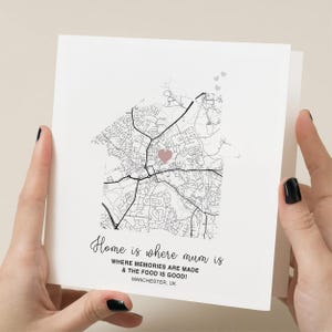 Carte de fête des mères, carte personnalisée, carte pour maman, maman, maman, grand-mère, carte bien pensée pour elle, cadeau de fête des mères heureuse