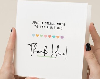 Thank you Card - Personalised - school, nursery, teacher, teaching assistant, tutor, friend, colleague, doctor, coach