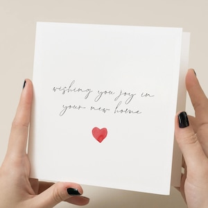 Carte nouvelle maison, carte première maison pour eux, nouvelles aventures, nouveaux souvenirs, cadeau de pendaison de crémaillère, carte emménagement pour amis, pour famille