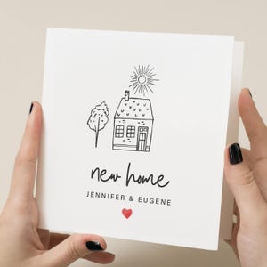 Cadeau pour une nouvelle maison, Carte de pendaison de crémaillère, Nouvelles aventures, Carte de voeux Nouveaux souvenirs, Carte de nouvelle maison personnalisée, Cadeau de félicitations pour pendaison de crémaillère