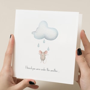 Carte Se sentir sous le soleil, carte de voeux, carte Reprenez-moi, carte Bon rétablissement, carte Récupération, carte Une pensée pour vous.
