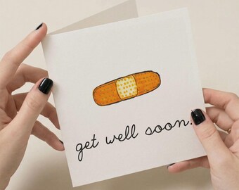 Get Well Soon Greeting Card - Feel Better Soon Card