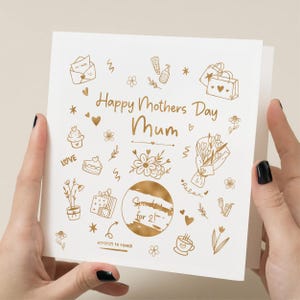 Carte à gratter pour révéler la fête des Mères personnalisée, Carte de fête des Mères |  pour maman, maman, maman | Cadeau unique pour la fête des mères, carte à gratter