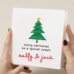 Carte de Noël spéciale couple, Carte de Noël pour couple, Cartes de Noël pour vous deux, Carte de Noël d'amis, Carte de Noël d'amis personnalisée