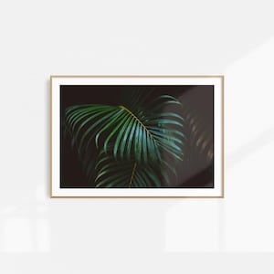 Tropical Wall Art, Green Leaf Print, Leaf Poster, Tropical Leaves Decor, Wall Art Decor, Wall Art Print