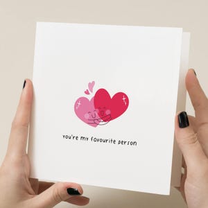 Carte de personne préférée - carte d'anniversaire de mari - carte d'anniversaire de petit ami - carte d'anniversaire - carte de Saint Valentin - carte de petite amie - carte de femme