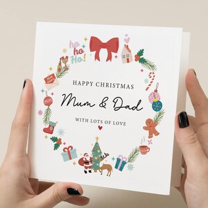 Joyeux Noël papa et maman, carte de Noël pour couple, cartes de Noël pour vous deux, carte de Noël pour parents, carte de Noël pour parents