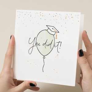 Félicitations pour votre carte de remise des diplômes, carte de remise des diplômes personnalisée, bravo, si fier de vous, carte de remise des diplômes